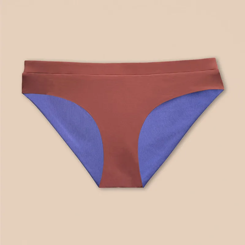 Woodlike Woodlike Damen vegan Bikiniunterteil Reversible Ami Hipster Rose Brown / Lilac, Braun, – Produktbild 2 von 2
