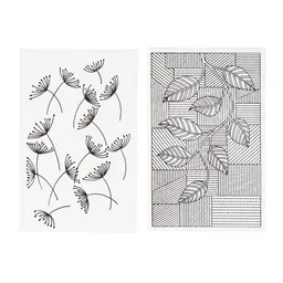El Puente El Puente Postkarten aus Papier mit Pusteblumen (2er-Set) | Fair Trade & Handmade aus Indien – Produktbild 1 von 1