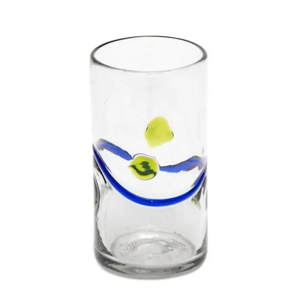 GLOBO Fair Trade GLOBO Fair Trade Glas Longdrink, Recyclingglas mundgeblasen, Welle mit punkten, – Produktbild 1 von 1