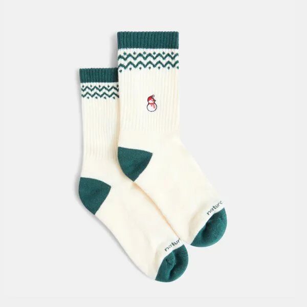 Natural Vibes Natural Vibes 2-Pack Jingle Joy Bio GOTS | Geschenkset | Bunte Tennissocken | Herren Damen Socken | – Produktbild 3 von 4