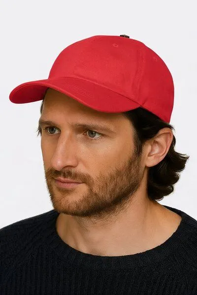 Lou-i Lou-i Dad Cap Bio-Baumwolle, Rot, – Produktbild 2 von 4