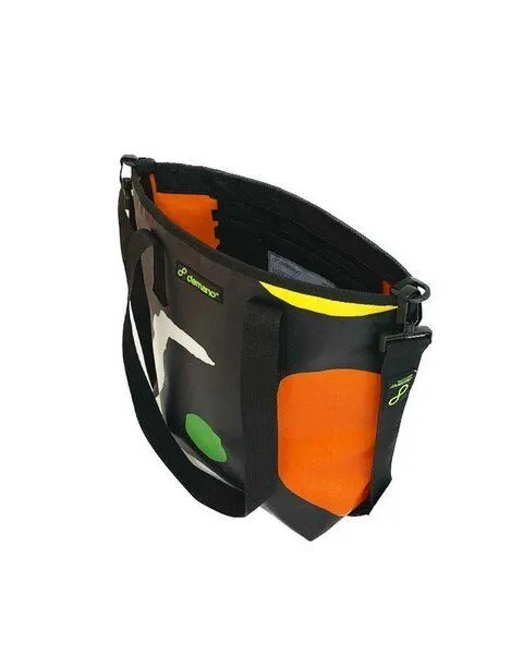 DEMANO DEMANO Tote Bag Hergestellt aus Recycelten Bannern Carmen, Schwarz, – Produktbild 4 von 4