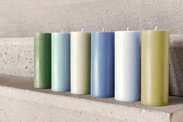 Originalhome Originalhome Geruchsneutrale Stumpenkerze – vegan & fair., Grün (matcha), – Produktbild 2 von 2
