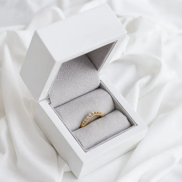 Eppi Eppi Doppelter Ring mit Lab Grown Diamanten Hebe, Rosa, – Produktbild 4 von 4