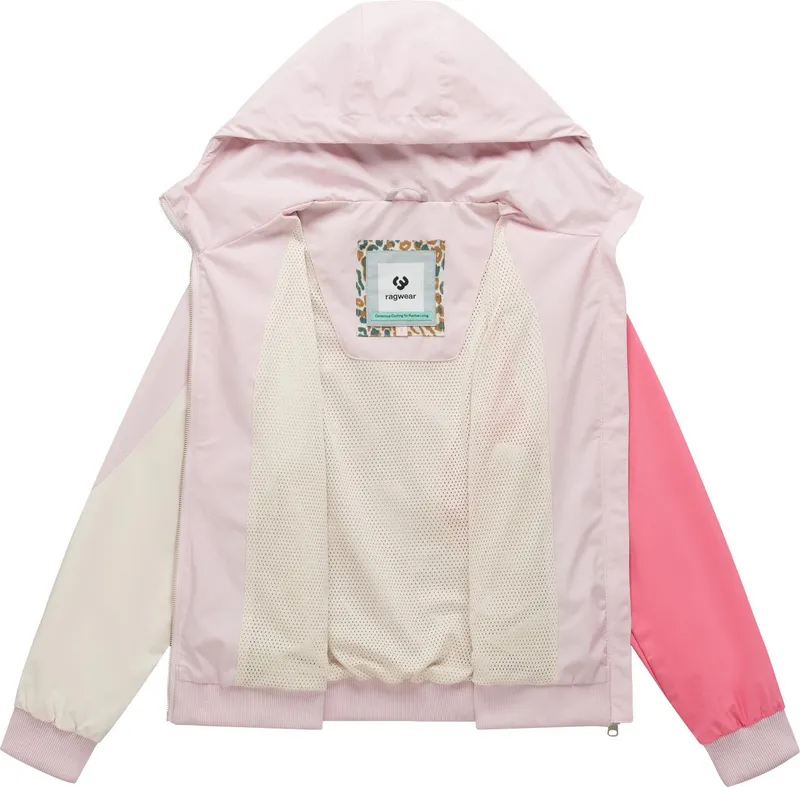 ragwear ragwear Bomberjacke Oggie Block Damen Funktionsjacke mit Kapuze, Rosa, – Produktbild 1 von 5