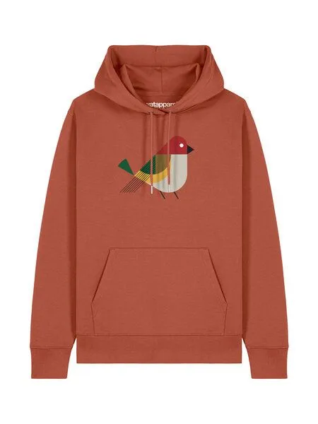 watapparel watapparel Hoodie Unisex Vogel, Heritage brown, – Produktbild 2 von 3