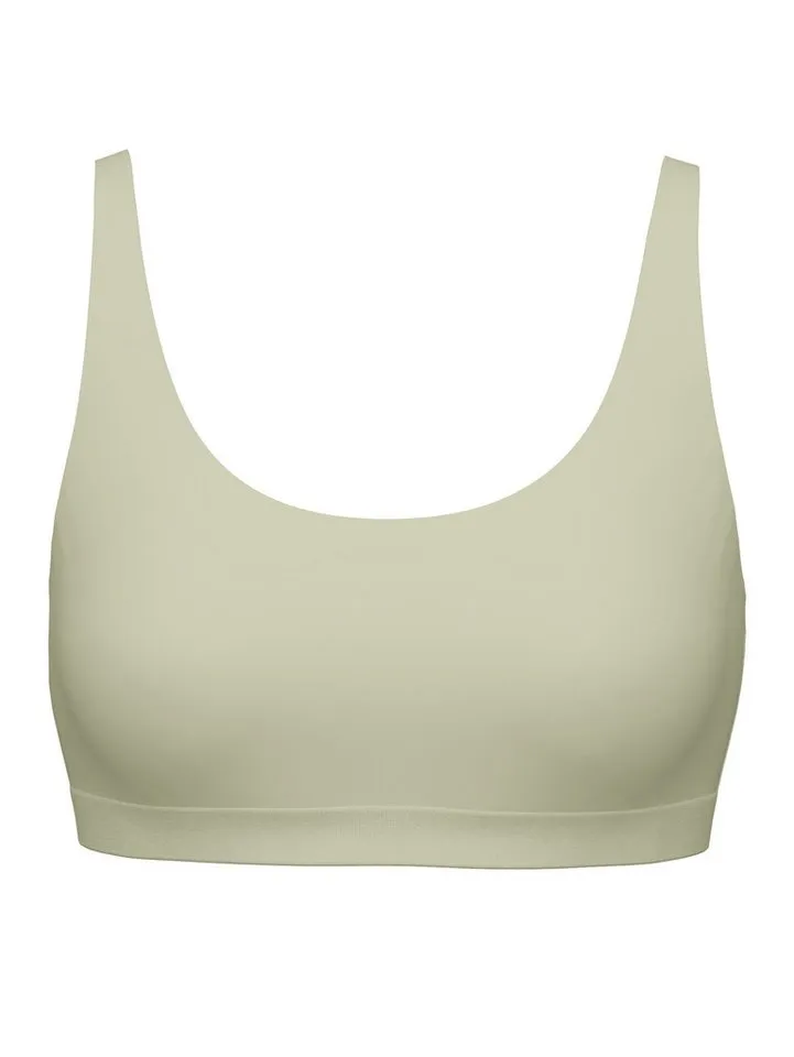 CALIDA CALIDA Bustier Natural Skin temperaturausgleichend, schnelltrocknend, Interlock, ohne Bügel, Grün, – Produktbild 2 von 5