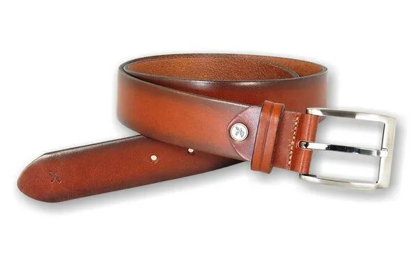 Greenbelts Greenbelts Herren Ledergürtel FINLEY, Cognac, – Produktbild 3 von 3