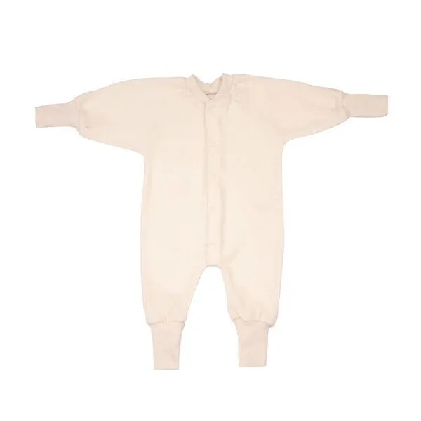 Cosilana Cosilana Baby Frottee Schlafanzug 1-tlg ohne Fuss kbT-Schurwolle, Natur, – Produktbild 1 von 1