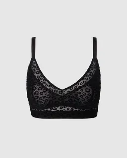 Understatement Understatement Damen vegan Bh Mesh Support Plus Schwarzer Leopard – Produktbild 1 von 1