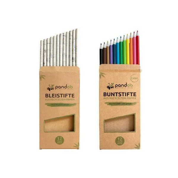 pandoo pandoo Stifte aus recyceltem Zeitungspapier (12x) – Produktbild 3 von 7