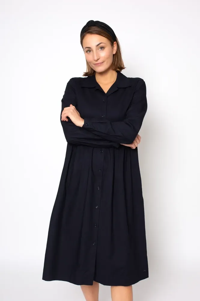Zerum Zerum Ecovero Langarmkleid Modell: Alisca, Navy, – Produktbild 1 von 5