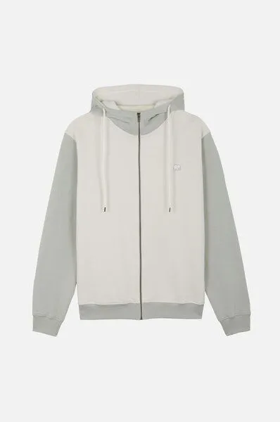 Trendsplant Trendsplant Color Block Zip Hoodie Sea Glass, Weiß, – Produktbild 2 von 4