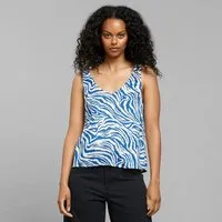 Dedicated DEDICATED Top Lolland, Zebra blue (blau), – Produktbild 1 von 1