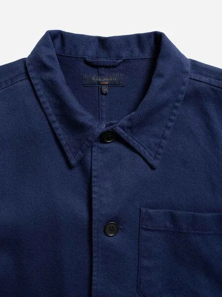 Nudie Jeans Worker Jacket BARNEY von Nudie Jeans, Mid blue, – Produktbild 4 von 4