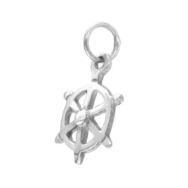 pakilia pakilia Silber Kette Steuerrad Fair-Trade und handmade – Produktbild 3 von 4