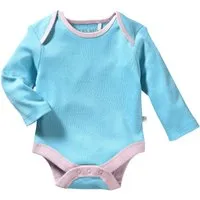 HANS NATUR Baby Langarmbody Bio-Baumwolle türkis Gr. 62/68 – Produktbild 1 von 1