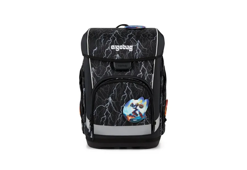 Ergobag Ergobag Schulranzen Schulranzen-Set CUBO LIGHT Super ReflektBär 5-teilig, 25/26 (5-teilig), Superleicht, Hugging-Rückensystem, für kleine/schmale Kinder, Schwarz, – Produktbild 3 von 3