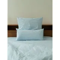 erlich textil erlich textil Fred Kopfkissenbezug aus weicher Bio-Baumwolle, made in Europe, Eisblau, – Produktbild 1 von 3