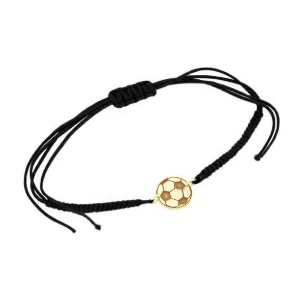 Eppi Eppi String-Armband Ball Football, Gelb, – Produktbild 1 von 4