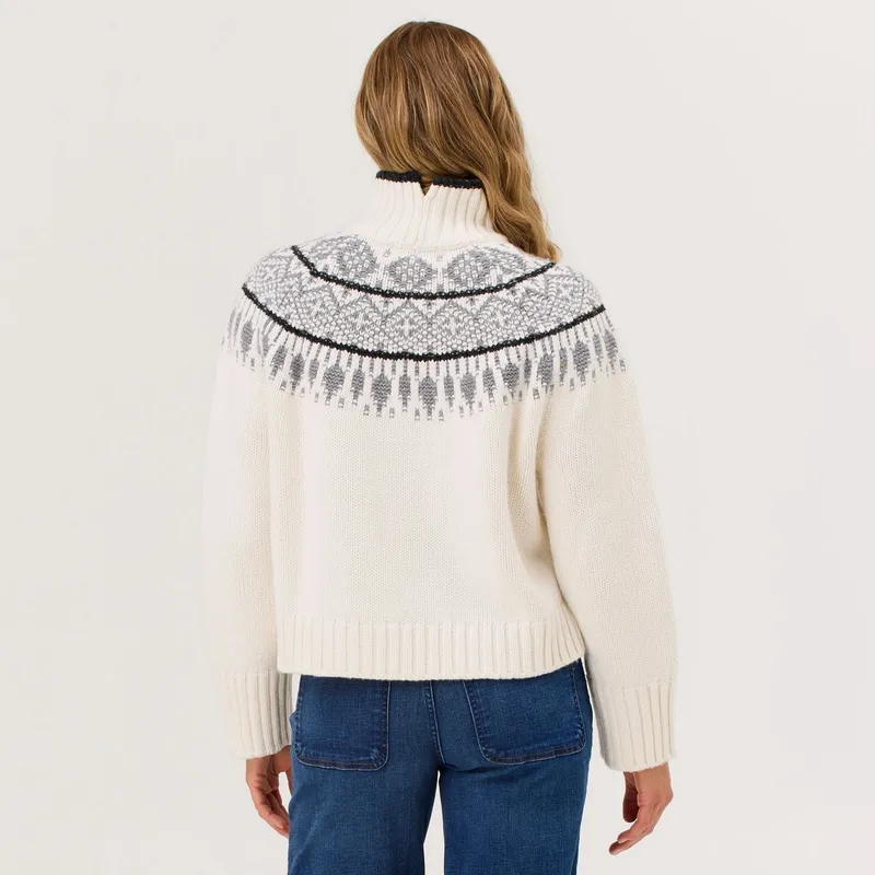 Krimson Klover Trainingspullover Helena Sweater (1-tlg), Weiß, – Produktbild 1 von 3