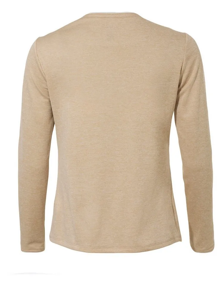 Vaude Vaude T-Shirt Women's Essential LS T-Shirt (1-tlg) schnelltrocknendes und funktionelles Shirt, Beige, – Produktbild 2 von 4