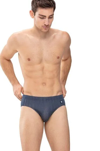 mey Mey Badehose für Herren gestreift "Saint Louis", Yacht blue (blau), – Produktbild 1 von 3