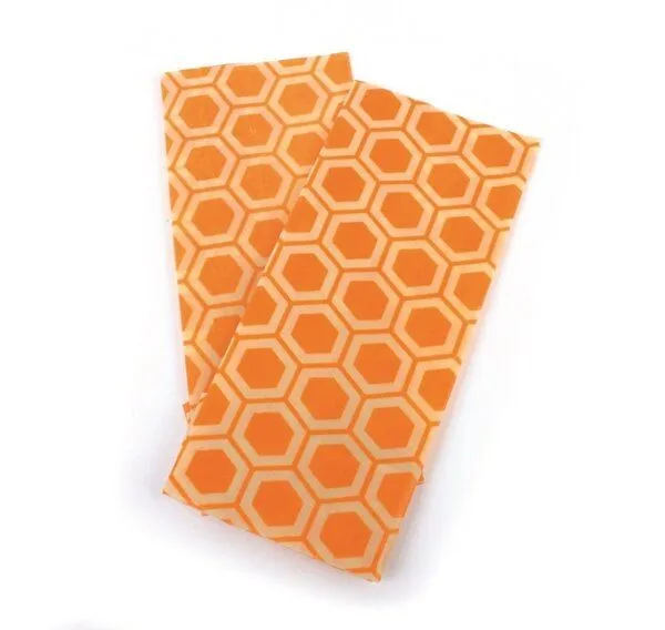 El Puente El Puente Bienenwachstücher "Wabe", 2er-Set | Fair Trade & Handmade aus Indien | Bio-zertifiziert, Natur, – Produktbild 1 von 2