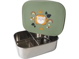 Kikadu Kikadu Kinder Edelstahl Brotdose Silikondeckel Löwe Maße 17 x 13 x 5,5 cm Fassungsvermögen 900 ml – Produktbild 1 von 1