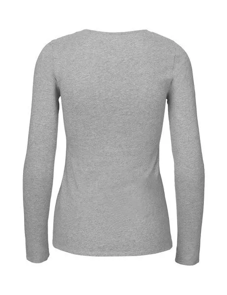 Neutral® - 3FREUNDE Neutral® - 3FREUNDE Frauen Longsleeve, Hellgrau, – Produktbild 3 von 4