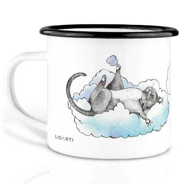 LIGARTI Emaille Tasse – Hettie & Friends – LIGARTI Tiermanufaktur – Produktbild 2 von 4