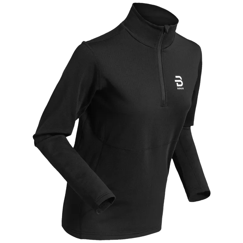 Daehlie Sportswear Damen Half-Zip-Unterhemd Daehlie Sportswear Pace, Noir, – Produktbild 1 von 2