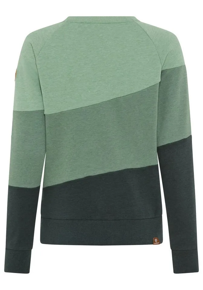 ragwear ragwear Sweater JOHANKA BLOCK in multicolor Block-Streifen, Grün, – Produktbild 1 von 5