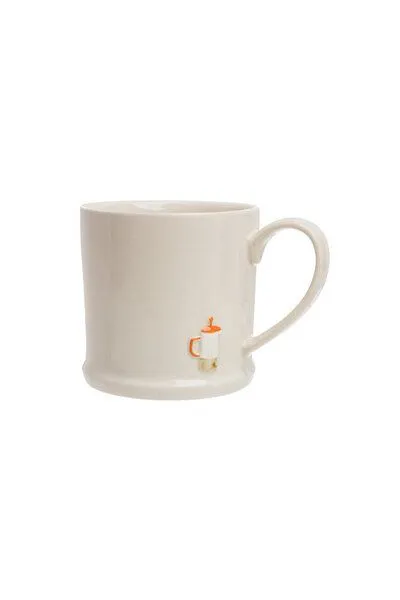 Tranquillo Tranquillo Tasse BRUNETTEA French Press – Steinzeug, Creme, – Produktbild 2 von 5