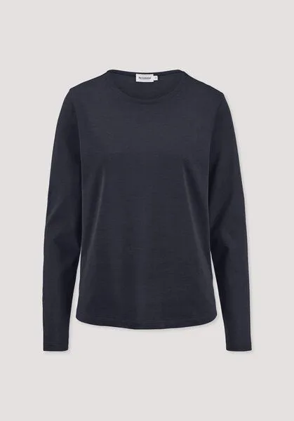 hessnatur hessnatur Langarmshirt aus reiner Bio-Baumwolle, Marine, – Produktbild 4 von 4
