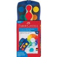 Faber Castell Faber-Castell Farbkasten "Connector" 12 Farben, blau – Produktbild 1 von 1