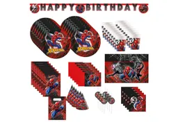 Procos Einweggeschirr-Set 82-tlg. Spiderman World Of Webs Partyset für Kindergeburtstag, 16 Personen – Produktbild 1 von 1