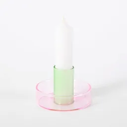 Block Design Block Design Duo Tone Kerzenhalter aus Glas – Produktbild 1 von 1