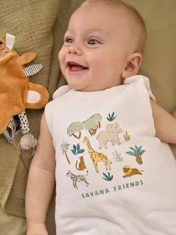 Vertbaudet Ärmelloser Baby Schlafsack SAVANNE TOG 2 – Produktbild 1 von 1