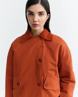 thinking mu Thinking MU Damen vegan Jacke Norma Oversize Gesteppt Orange – Produktbild 1 von 1