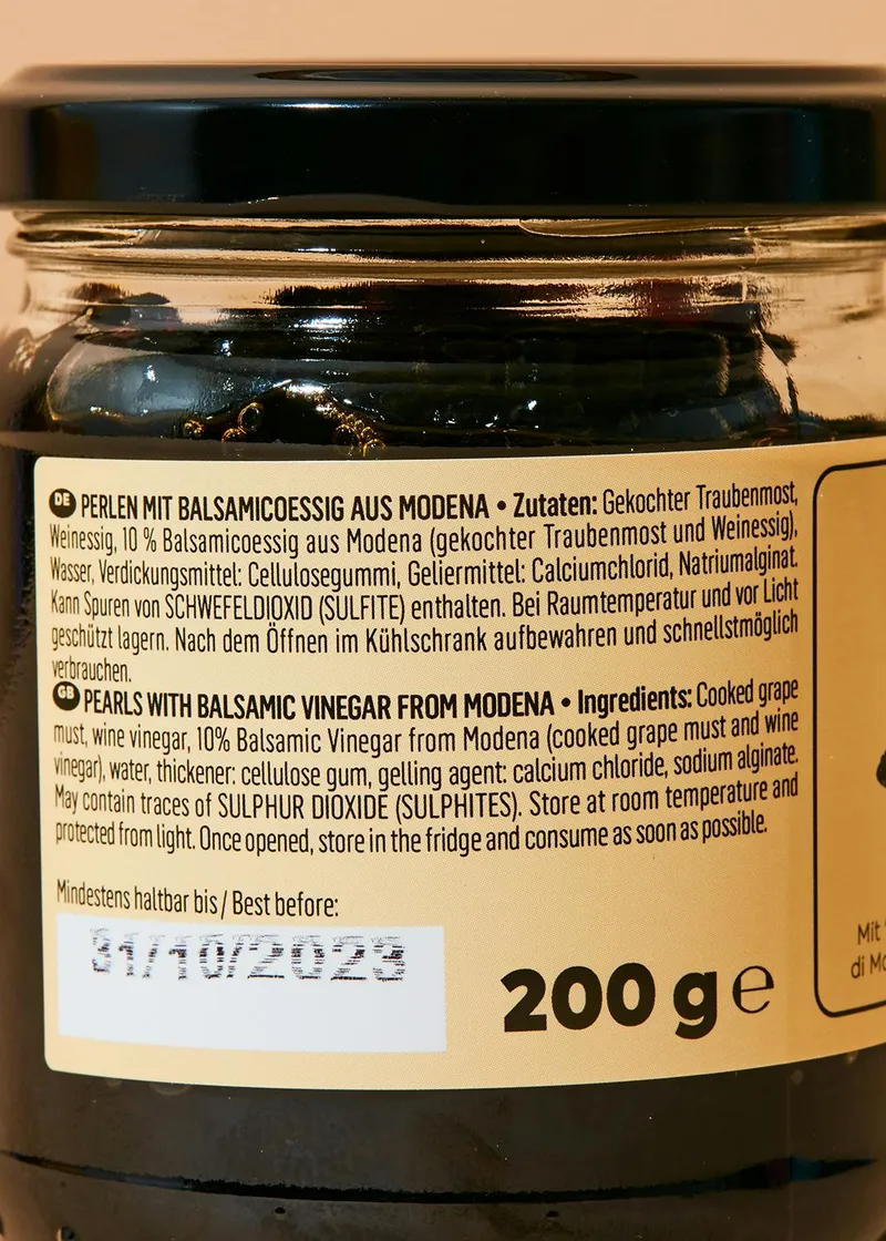 KoRo Essig Perlen mit "Aceto Balsamico di Modena I.G.P." 200 g – Produktbild 3 von 5