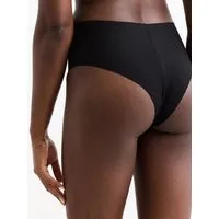 erlich textil erlich textil Casual Cotton High Waist Brazil String aus Bio-Baumwolle, made in Europe, Schwarz, – Produktbild 1 von 2