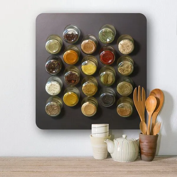 nest-gestaltung nest-gestaltung Gewürzregal habibi · mit 20 Gläsern, Schwarz, – Produktbild 2 von 4