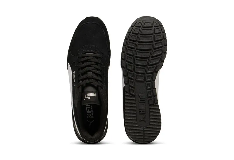 Puma Puma ST RUNNER V4 SD Sneaker mit Retro-Style, aus Leder, mit SOFTFOAM+ Einlegesohle, Schwarz, – Produktbild 4 von 5