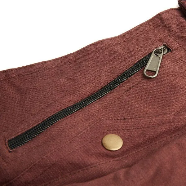 short'n'pietz short'n'pietz handgenähte Gürteltasche mit verstellbarem Gürtel, Braun, – Produktbild 7 von 8