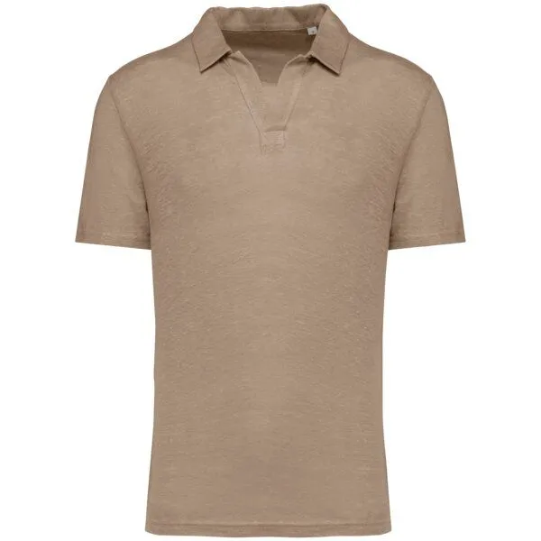 Greenspired Greenspired Herren Polohemd aus reinem Leinen S-3XL, Sand, – Produktbild 1 von 1