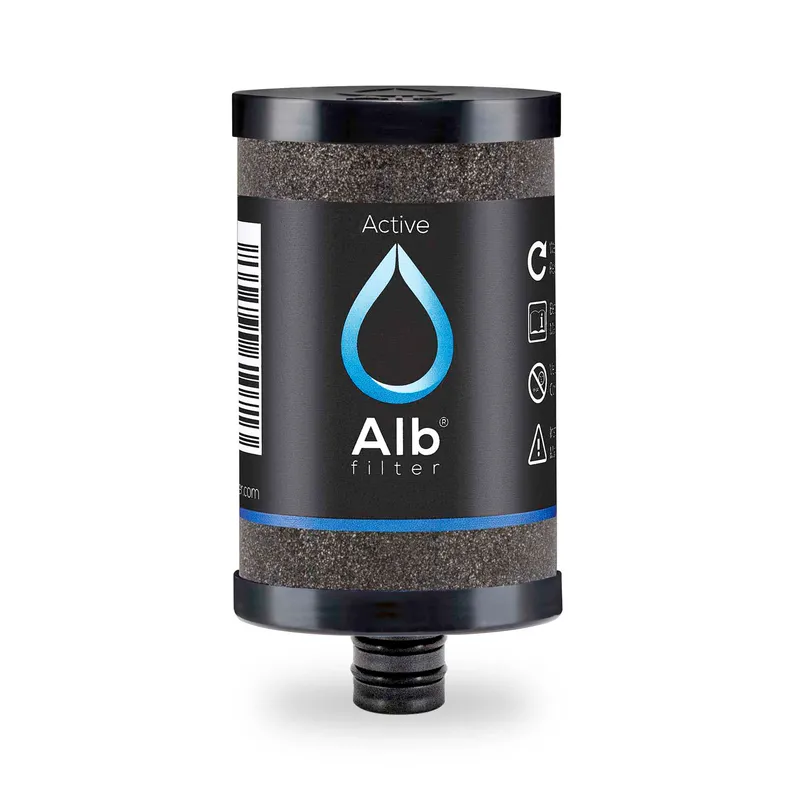 Alb Filter Alb Filter Ersatzfilter Kartusche Active, Zubehör für Alb Filter Duo, Element, Untertisch, Mobil, Travel und Fusion, Kokosnuss-Aktivkohle, Schwarz, – Produktbild 1 von 4