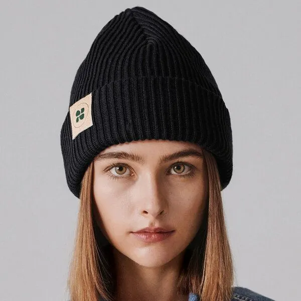 New Orchard New Orchard Winter Vegan Beanie, Schwarz, – Produktbild 1 von 4