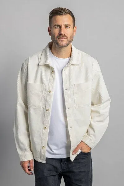 DIRTS dirts Cord Overshirt, Undyed, – Produktbild 1 von 4