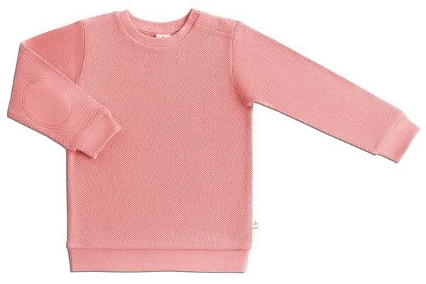 Leela Cotton Leela Cotton Sweatshirt Piquestoff Bio-Baumwolle, Altrosa, – Produktbild 3 von 5